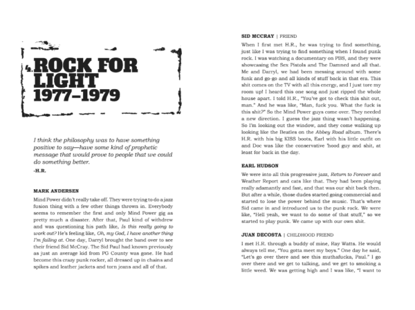 Preview Pages From Paul "HR" Hudson of Bad Brains' Book, "Finding Joseph I"