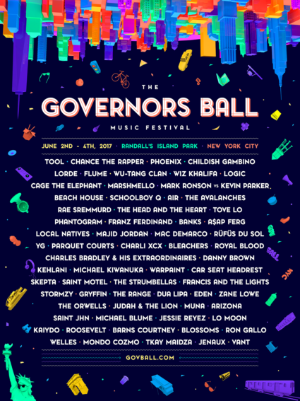 Chance The Rapper, Childish Gambino + Wu-Tang Clan Lead 2017 Governors Ball Bill